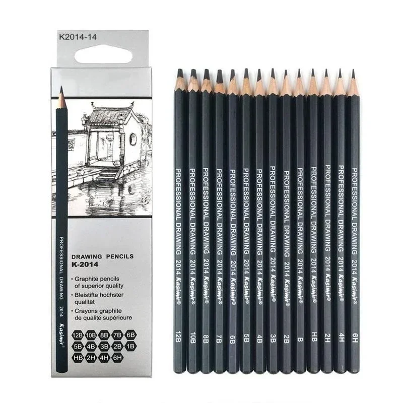 14 teile/paket Zeichenstift ultra feine Linie Marker Tinte schwarze Skizze akribische Verarbeitung Kunstwerk zeuge Bleistift Malerei liefert