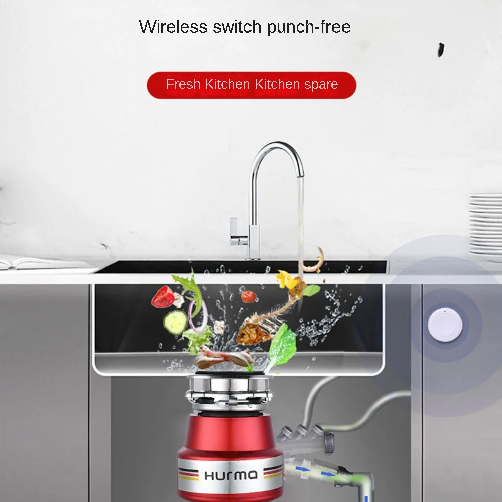 Home Appliances Garbage Disposer Household Kitchen Sink Kitchen Waste One Click Shredder Automatic Garbage Disposal