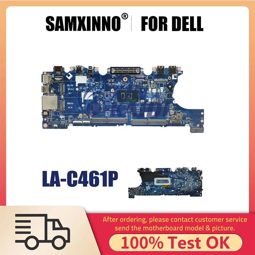 

Laptop Motherboard For DELL Latitude E7470 7470 0VNKRJ 0DGYY5 03GMP2 0V2N4V LA-C461P 0YDW8F Notebook Mainboard CPU I5 I7 6th Gen