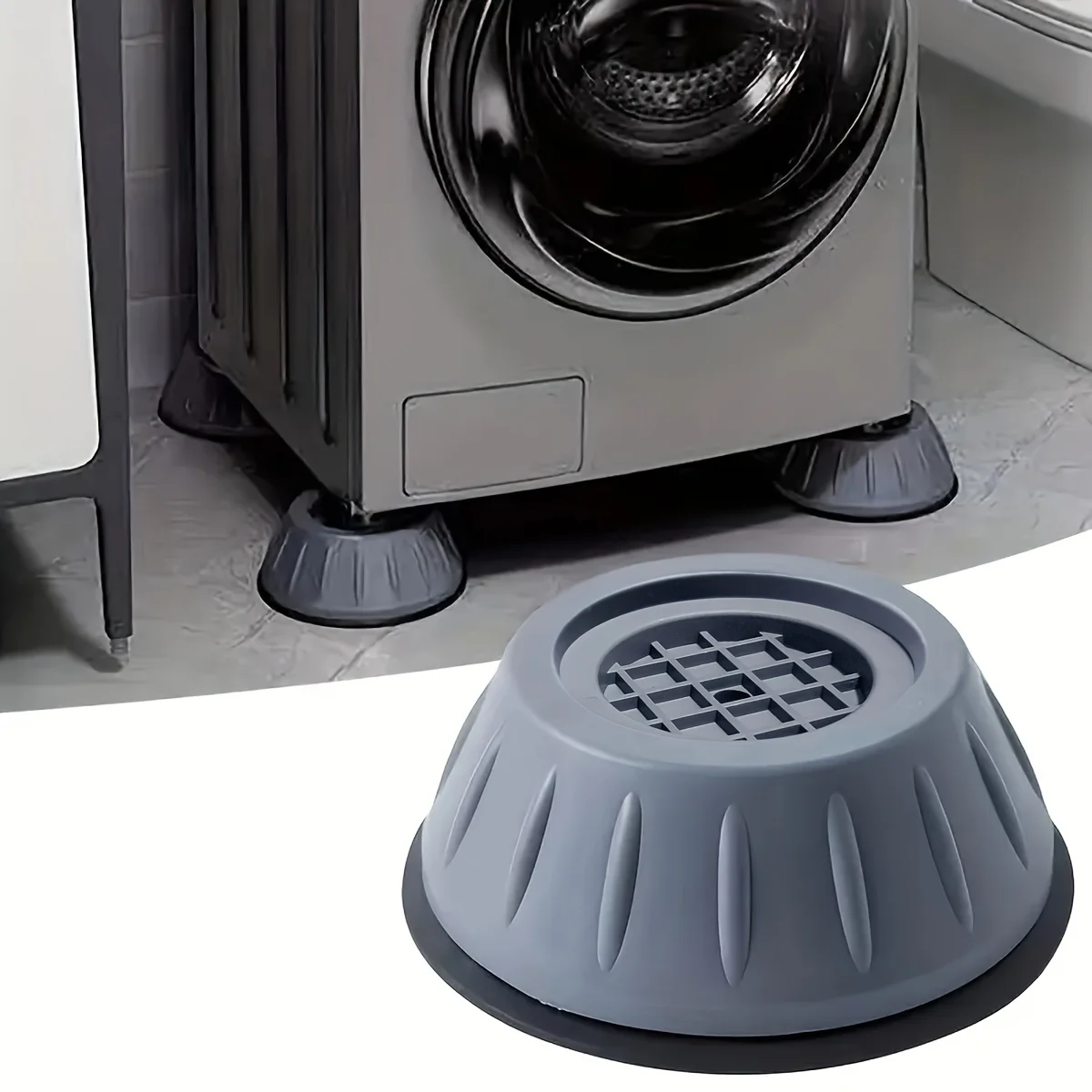 Non-Slip Shock Proof Elasticity Floor Mat Washing Machine Feet Pads Silent Furniture Protectors Hardware