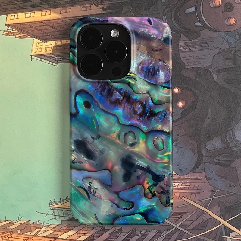 

Ins Purple Dreamy Shell Trend Case for IPHONE 17 16ProMax 15 14 13 12 11 PRO Plus Acrylic TPU Two in One Magnetic Phone Cases