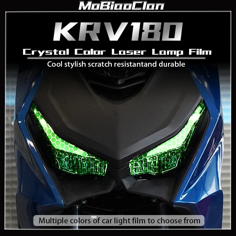 

For KYMCO KRV180 Motorcycle headlight and taillight film color change scratch resistant honeycomb laser film