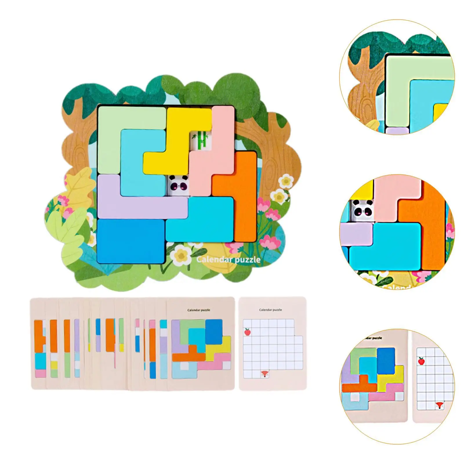 어린이 나무 퍼즐, 조기 학습 퍼즐 게임, 블록 장난감, 유치원용