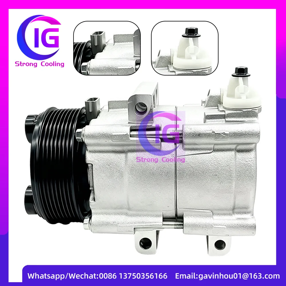 FS10 AC Compressor with Clutch For Ford Excursion F250 F350 F550 15-20694 4L3Z19703AC 4L3Z19703AB F7LZ19V703RA CO 35112C 8PK