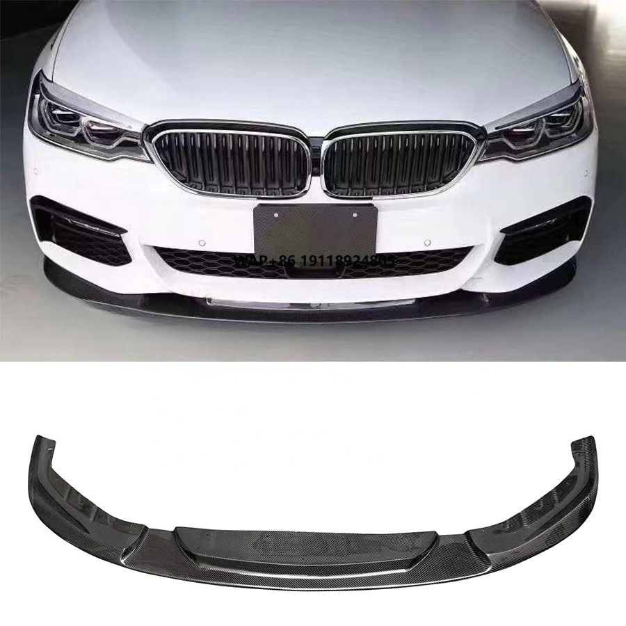 

Real Carbon Fiber 3D Style for 5 Series G30 G38 2017+ Front Lip Car Bumper Lower Spoiler Diffuser Bodykit New Condition