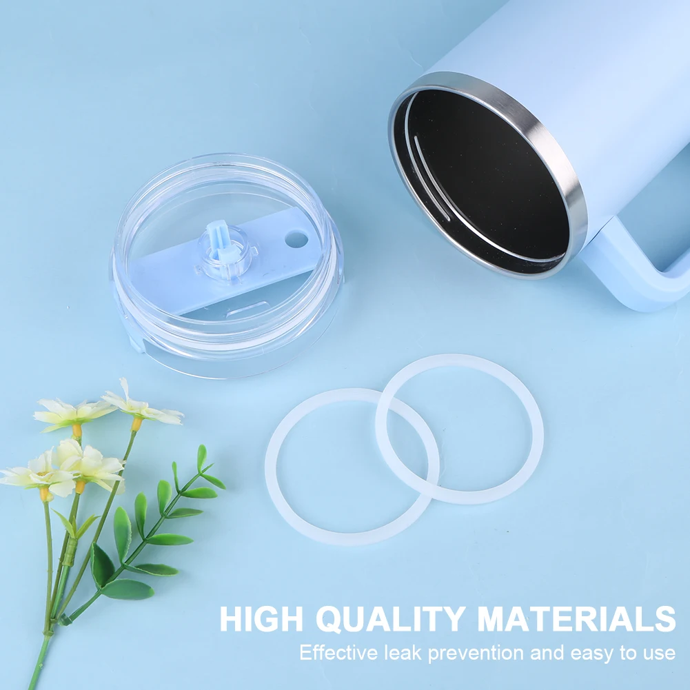 2Pcs Bottle Seal Ring Leak Proof Cap Mouth Plug Gasket Water Bottle Top Lid Gasket for Owala FreeSip 20-40oz Accessories