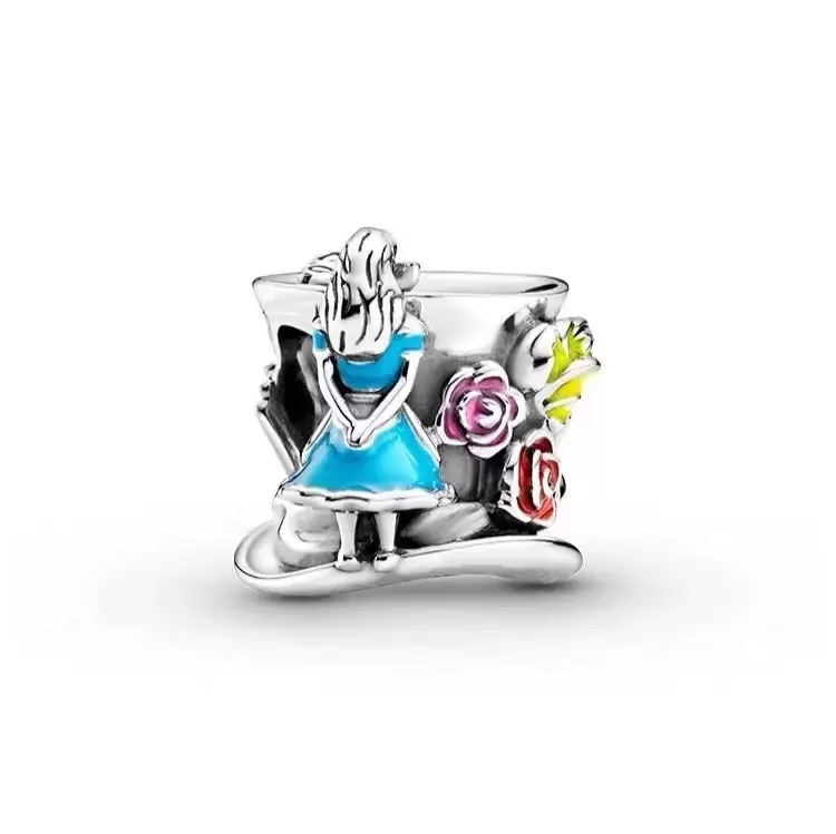 Schlangenknochenkette DIY Charm Welpen-Tiger-Perlen S925 Sterling Silber Herzanhänger Geeignet als Geburtstagsgeschenk Damenschmuck – Detail 2