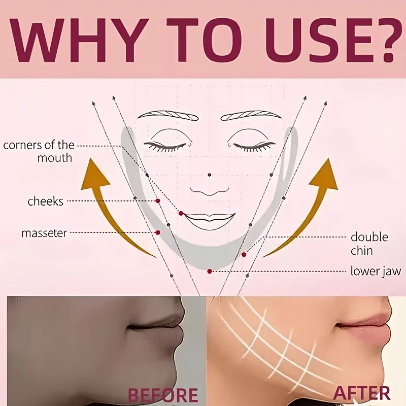 V-Shaped Cooling Slimming Face Mask: Removes masseter muscles, tightens double chin, burns facial fat, deeply hydrates, shaping bandage anti-aging beauty product, new product launch