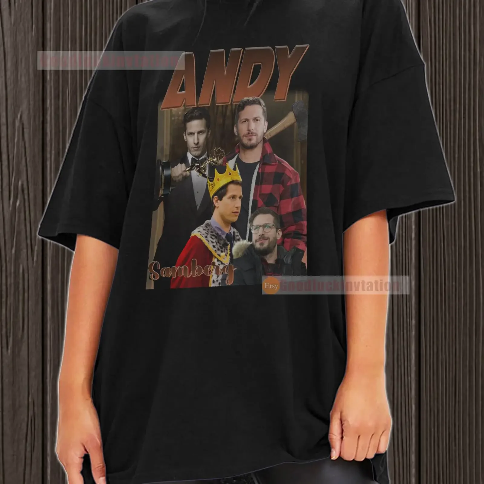 Andy Samberg T Shirt Cotton Vintage 90 amp 39 s Crewneck vintage Washed streetwear Casual Stretched Versatile Comfortable