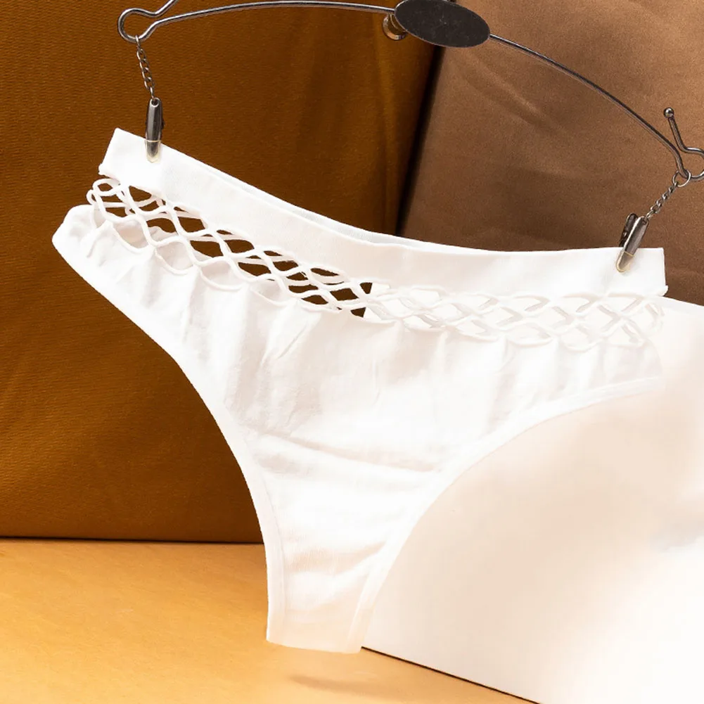 Bragas huecas para mujer, Tanga Sexy, ropa interior