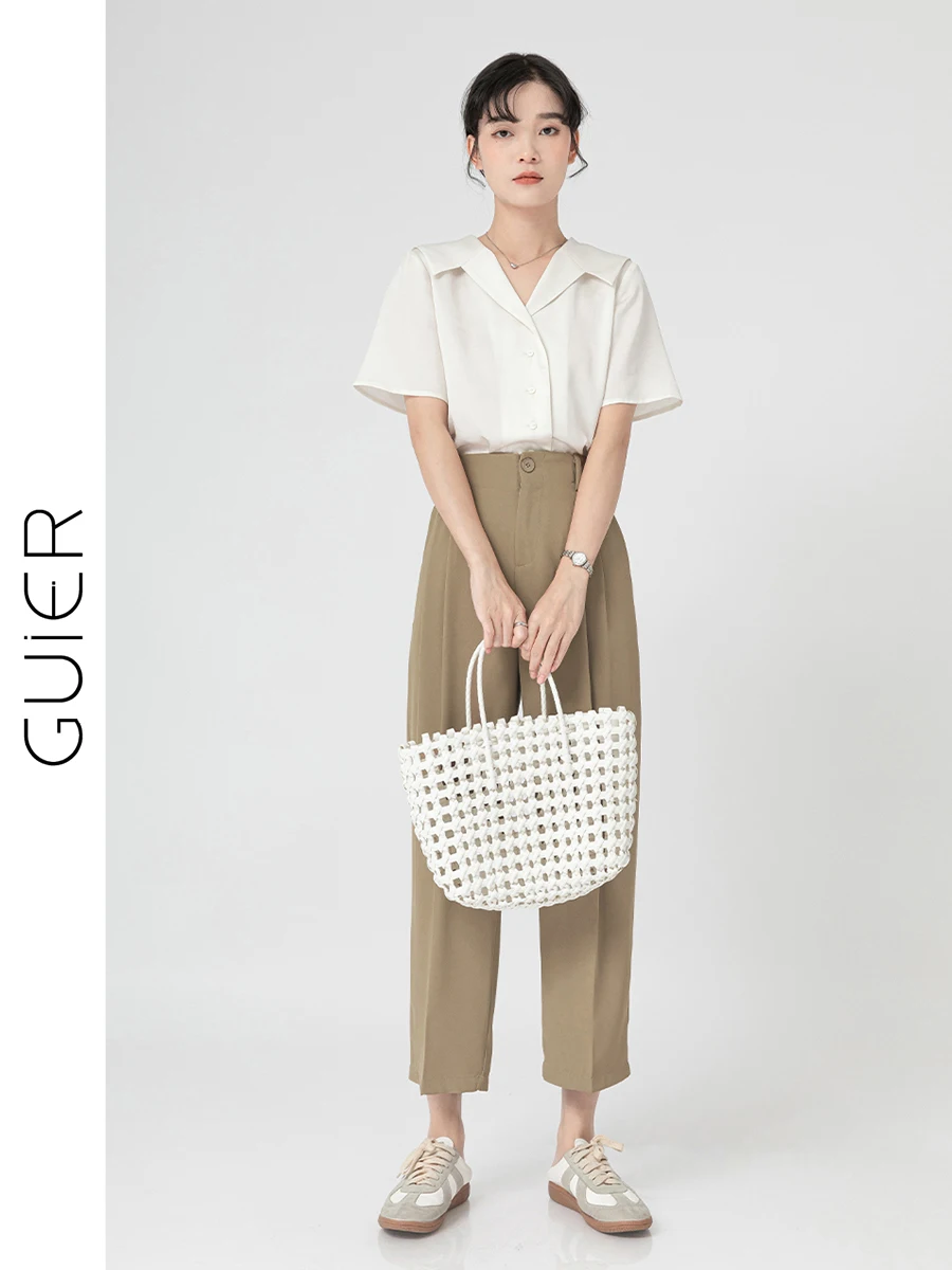 

Однотонный женский тонкий летний кардиган с V-образным вырезом, высококачественный, элегантный, для повседневной носки, свободного кроя, с коротким рукавом