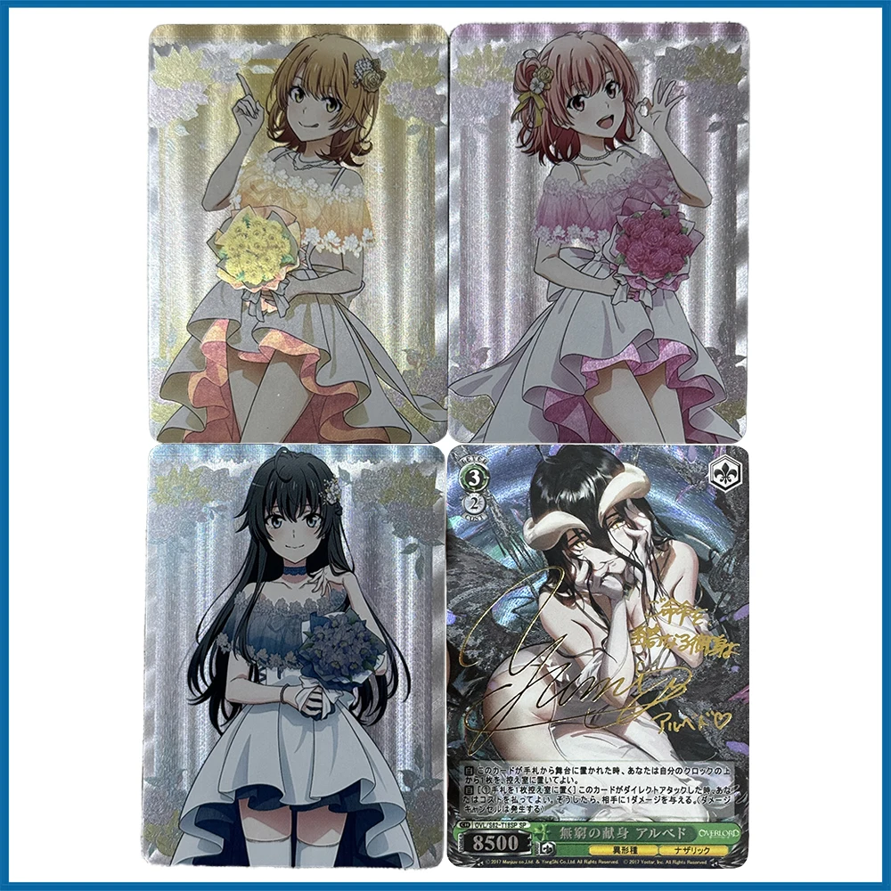 

3PC/Set Anime Goddess Story DIY ACG Albedo KINOMOTO SAKURA Rem Boys Game Toys Christmas Birthday Gift Collectible Cards