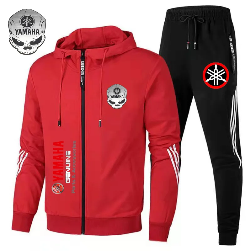 2025 nieuwe heren sport- en vrijetijdskleding multifunctionele motorfiets YAMAHA merk herenkleding en broekset, geschikt