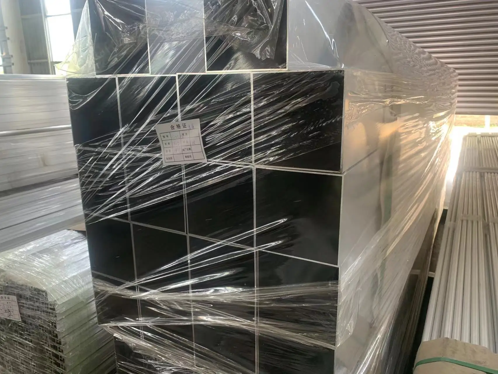 التخصيص الألومنيوم النتوء الشخصي الخشب الحبوب مسحوق المغلفة الألومنيوم مستطيل مربع أنبوب مجوف للباب والنافذة #5