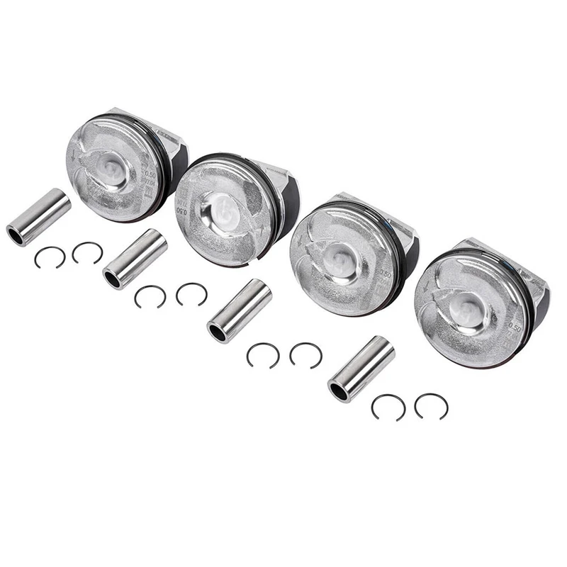 

4Pcs New Pistons & Ring Set 11257566019 For MINI R55-R61 N14 TURBO Cooper Countryman 06-16 Engine Spare Parts