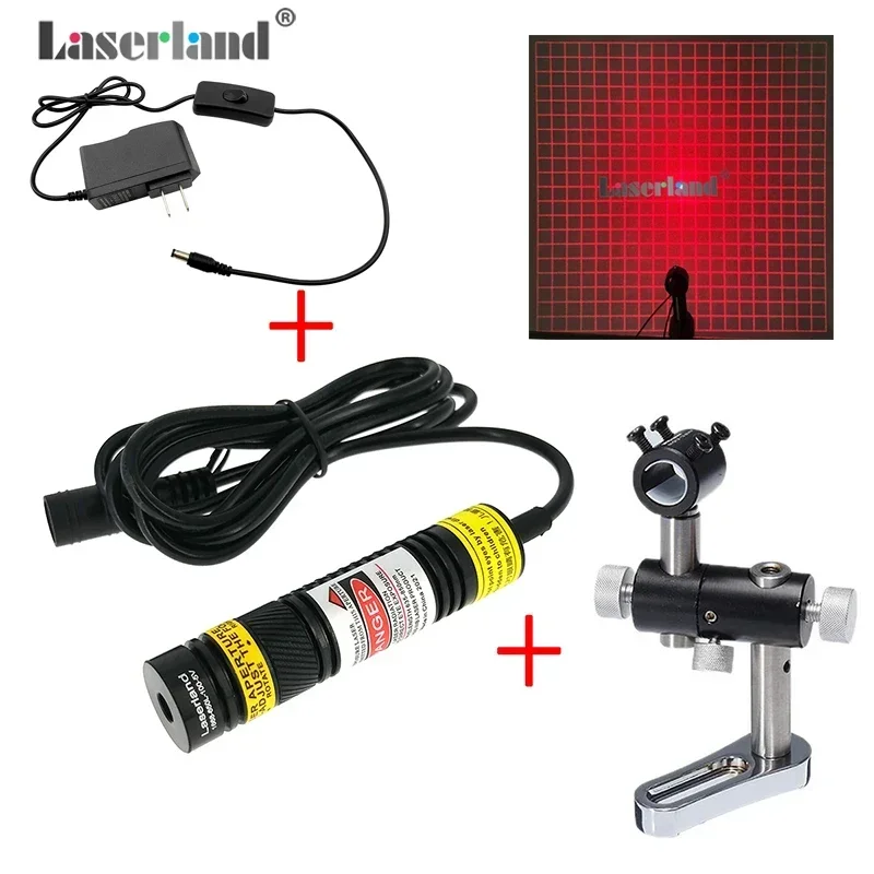 20x20 Grid 650nm Red Grating Laser Module 3D Structural Light Source  Scanner Scanning