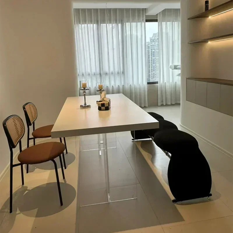 %Modern Kitchen Table Individual Dining Furniture Luxury Dinning Tables Sets Home Cafe Living Room Mesa Comedor Restaurant Chair