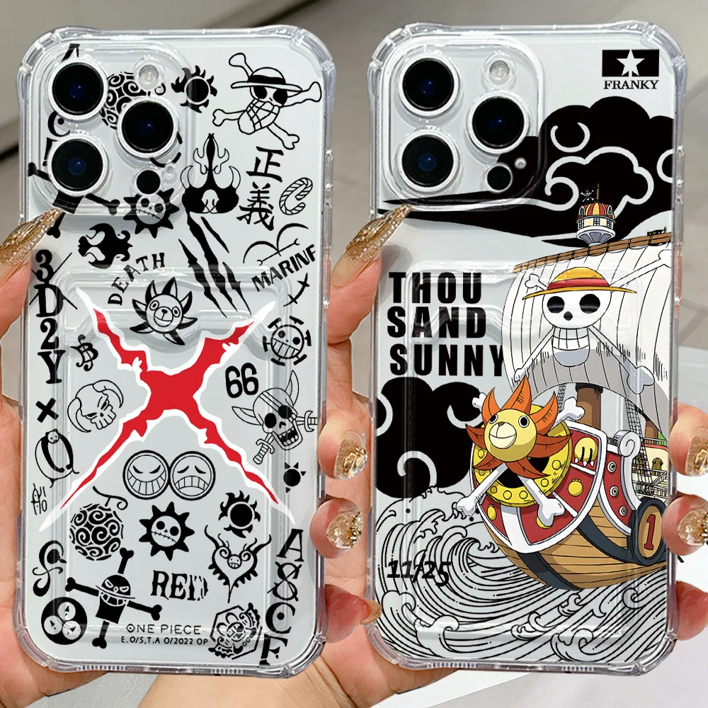 Luffys Zoro Card Hold Phone Case For Samsung Galaxy S26 S25 S24 S23 S22 S21 S20 FE Edge Plus Ultra M33 M53 M54 5G Airbag Cover