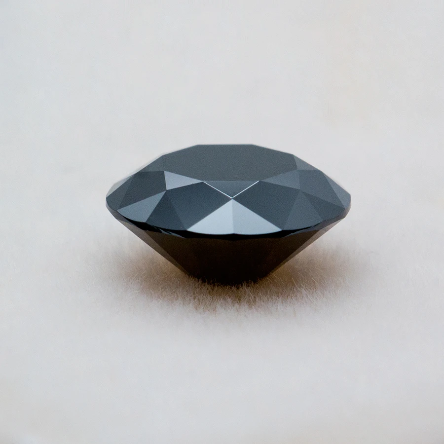 Never Fade Black Moissanite Stone with Certificate 0.1-5.0ct Certified Moissanite Lab Diamonds Pass Diamond Tester with GRA