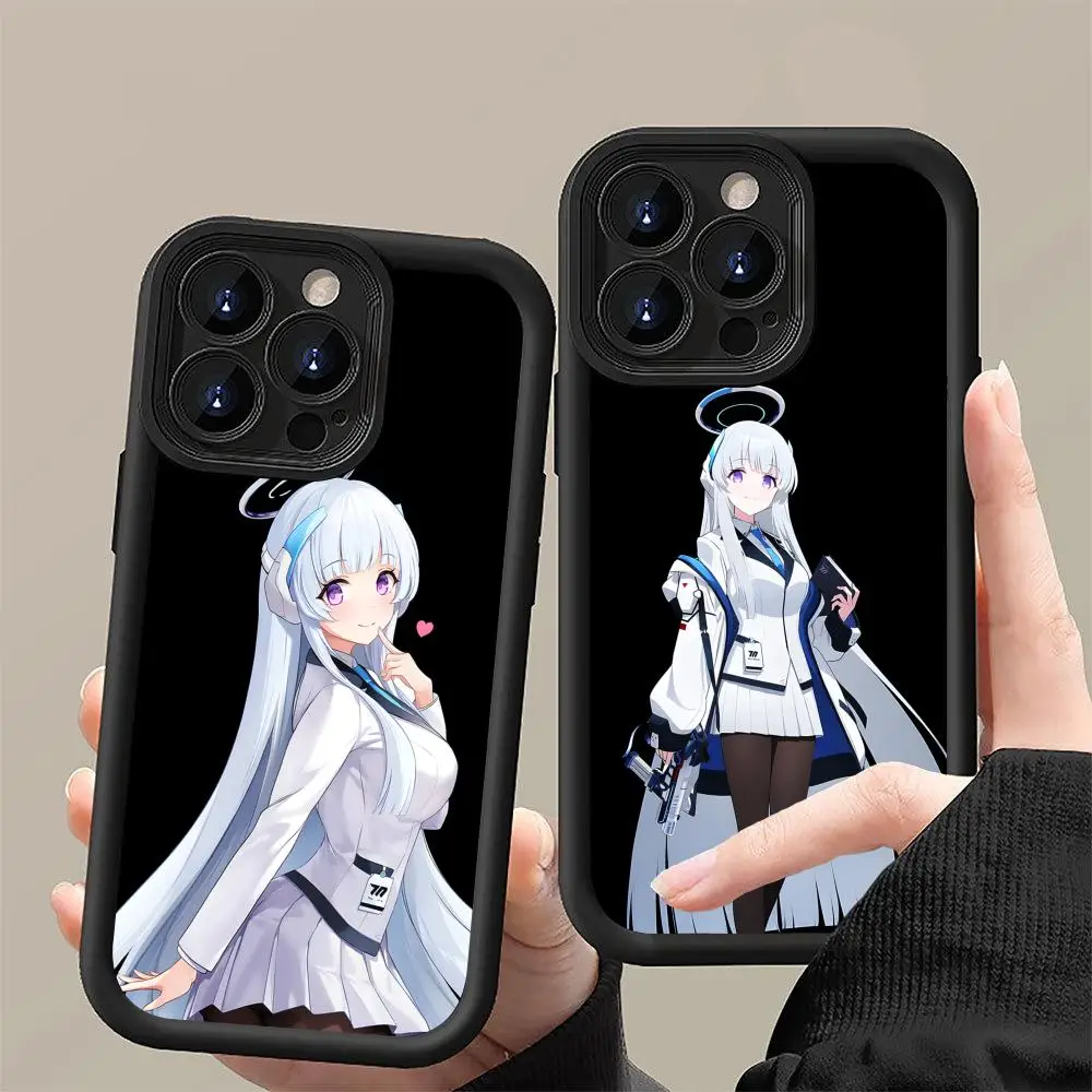 

Чехол Blue Archive Ushio Noa для iPhone 17 16 15 14 13 12 11 Air Pro Max Plus, утолщенный, из ТПУ, цветной, красивый, для смартфона