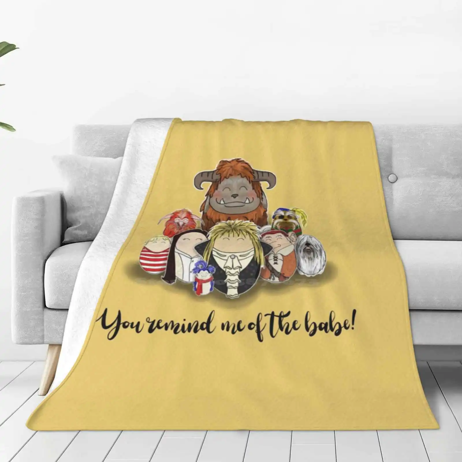 You Remind Me Of The Babe All Sizes Soft Cover Blanket Home Decor Bedding Labyrinth 80 S Movie Goblin King Tiggles Cartoon