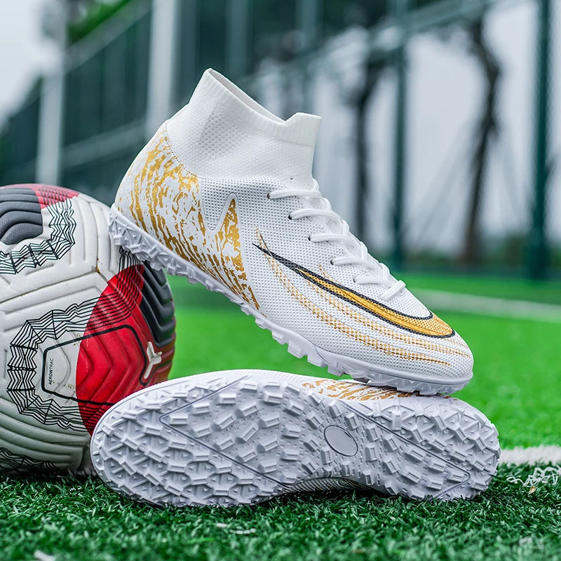 

Original Men Soccer Shoes Studded Society Indoor Cleats Football Field Boots Fast Professional Non-Slip Football Shoes