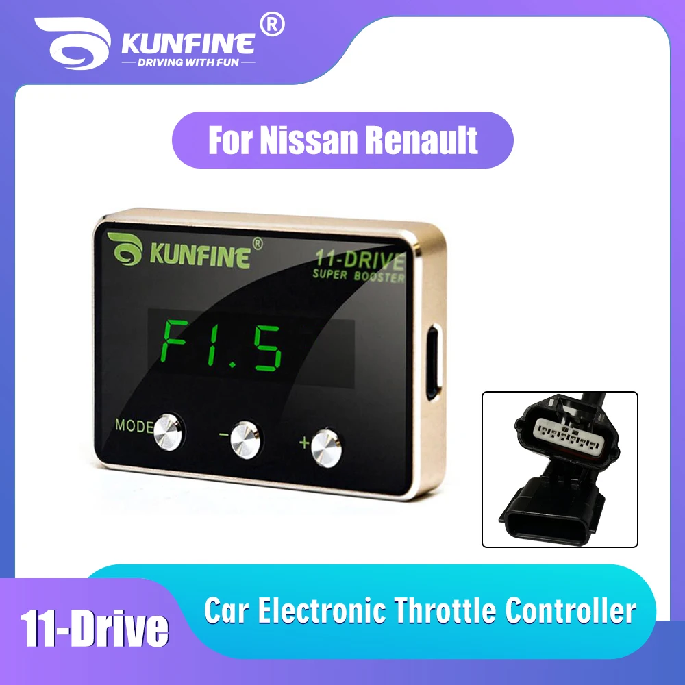 For Nissan Renault Car Electronic Throttle Controller Racing Accelerator Potent Booster Tuning Parts Accessory