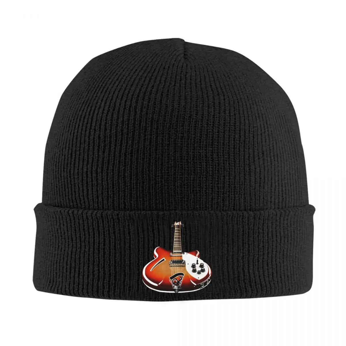 Rickenbacker 360 12 Classic Sixties Electric Guitar Warm Knitted Cap Hip Hop Bonnet Hat Autumn Winter Outdoor Beanies Hats