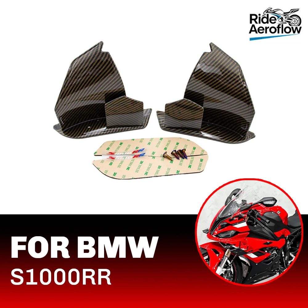 

Motorcycle Rear Tail Spoiler Fixed Wing Fairing Winglet For BMW S1000 S1000RR 2009 2010 2011 2012 2013 2014 2015-2024
