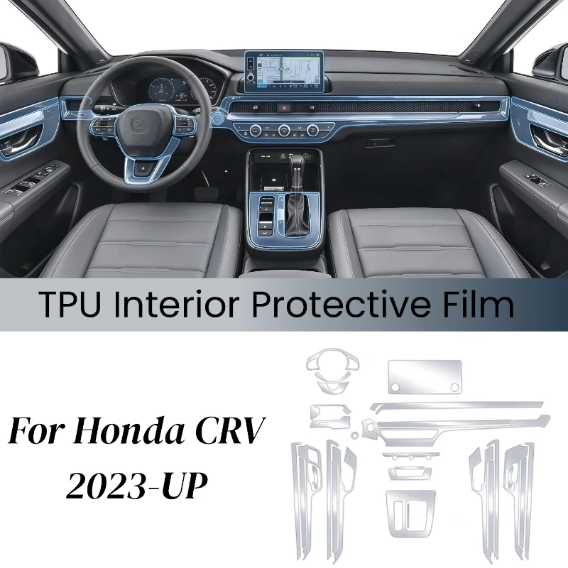 For Honda CRV CR-V 2024 2025 Auto Central Control Screen TPU Navigation Interior Clear Protection Film Anti-Scratch Accessories