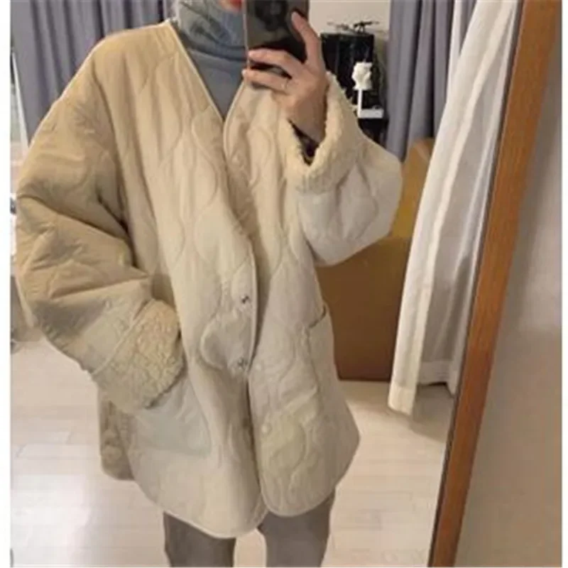 

Womens Winter Clothing 2024 Jackets Warm Quilted Coat Korean Fashion Casual Fleecing Cotton-padded Clothes New in Outerwears