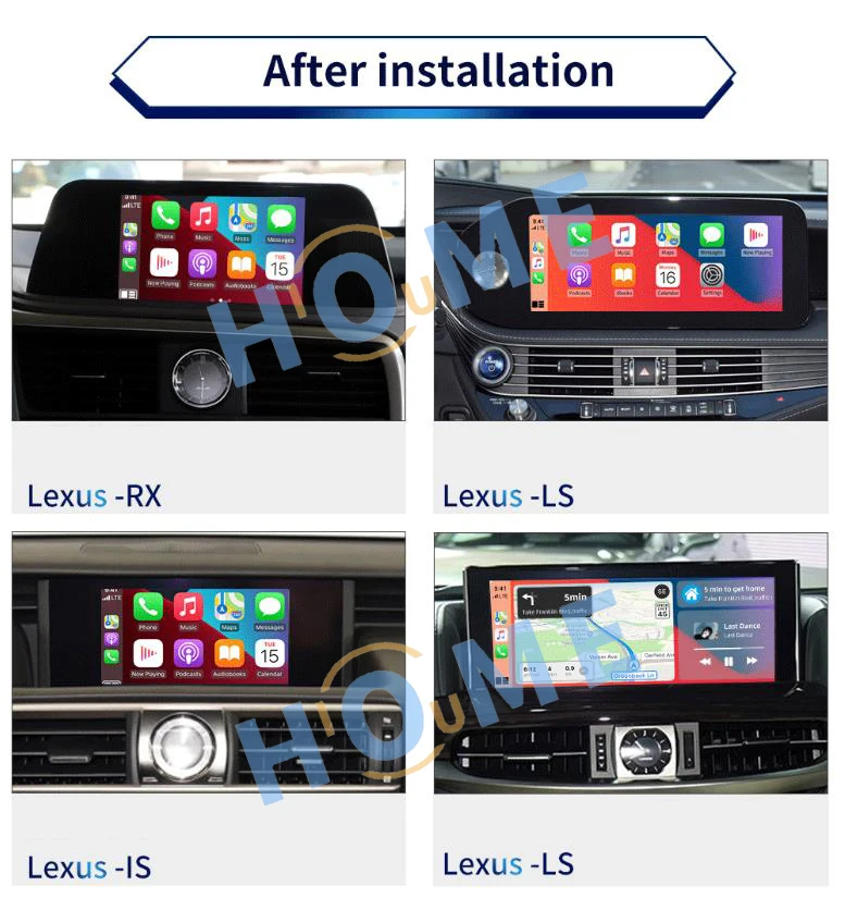 Wireless CarPlay Android Auto module For Lexus RX NX UX LX CT GS ES LS RC Multimedia Module Box Video Interface Decoder