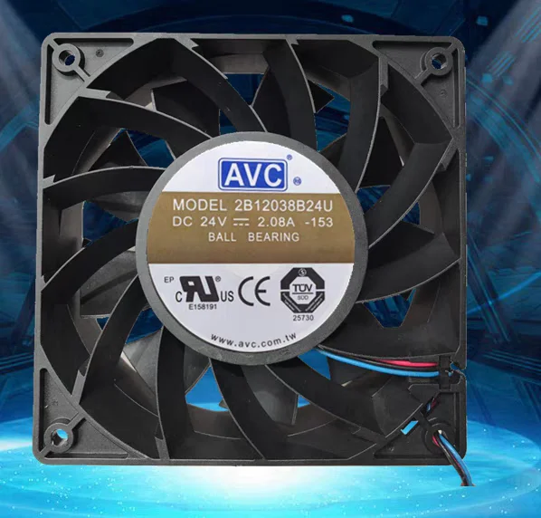 NEW ORIGINAL 2B12038B24U DC24V 2.08A 12038 120x120x38mm COOLING FAN RADIATOR