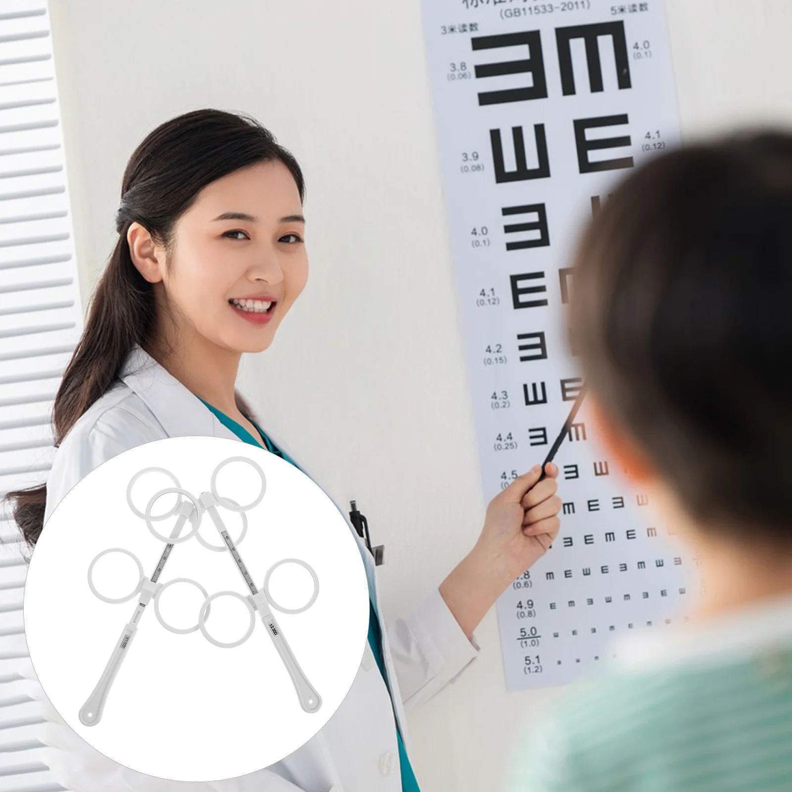 2 pezzi flipper ottico lente flip optometria flipper strumento portatile leggero lente ottica flip per bambini adulti bambini