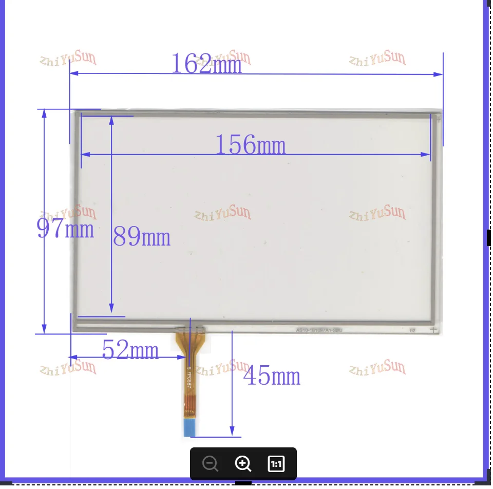 ZhiYuSun   7nch  4lines resistance screen   162*97mm suitable  this is compatible blass suitable