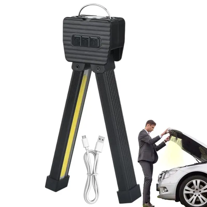 

Gym Lamp For Posing Portable Magnet LED Flashligh 7th Gear Dimming Folding Worklight Waterproof Led Flashlight With Magnet Hook