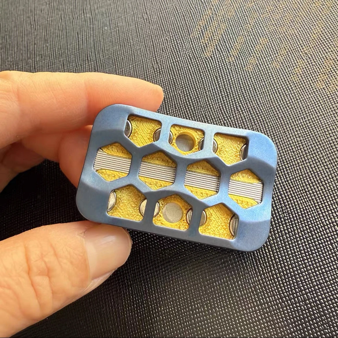Aço inoxidável oco fidget spinner slider edc brinquedos de metal anti estresse sensorial tdah foco ferramenta brinquedos inquietos