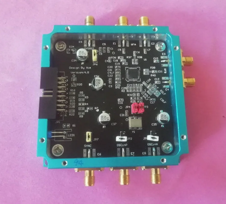 LMX2595 Frequency Synthesizer Development Board, PLL Phase Locked Loop, 10MHz-20GHz High Frequency Microwave Signal Source