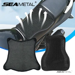 SEAMETAL Motorcycle Seat Cushion Cover Fine Stitching Mesh Motorcycles 3D Mesh Cushion Covers Breathable Seat Pads Accessories