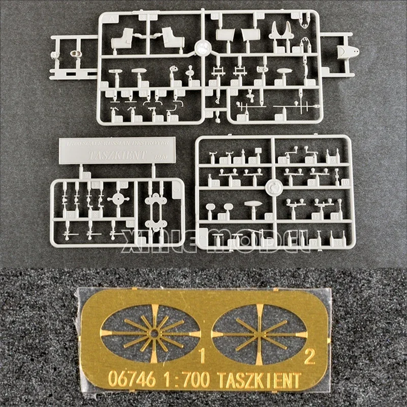 Trumpeter Plastic Gemonteerd Scheepsmodel Kit 06746 Russische Destroyer Taszkient 1940 1/700