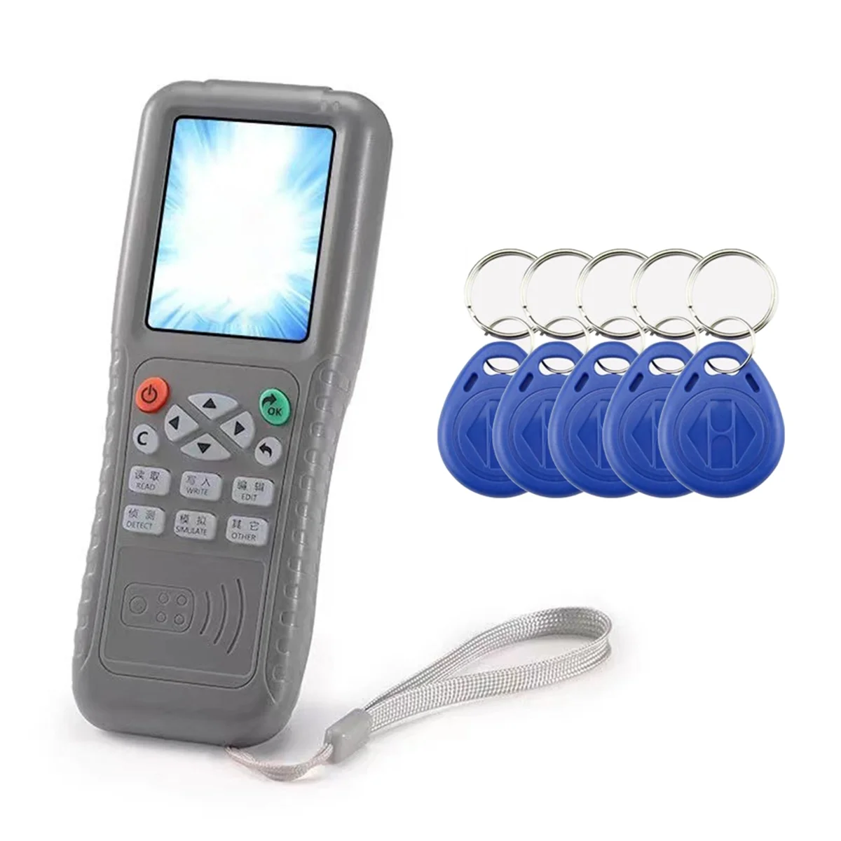 AAA87 Baru Wifi Decoding Duplikator RFID Smart Chip Copy Copier 13.56Mhz Gantungan Kunci Pembaca 125Khz Token Programmer CUID Writer