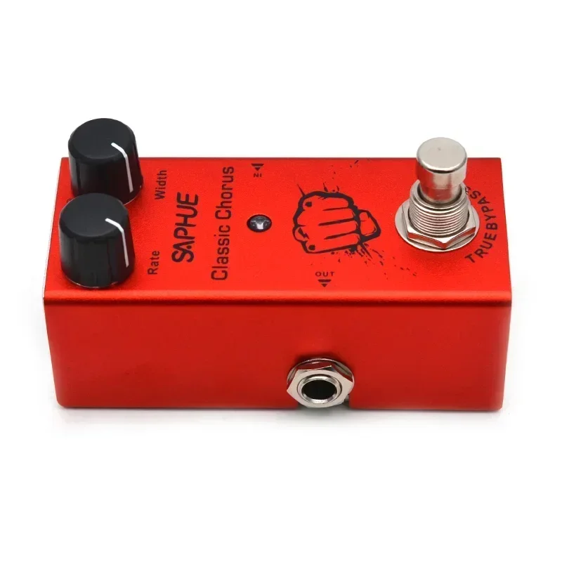 SAPHUE-Pedal de Guitarra Eléctrica, Overdrive, Distorsión, Crunch, Distorsión, US Dream, Coro Clásico, Fase Vintage, Retardo Digital