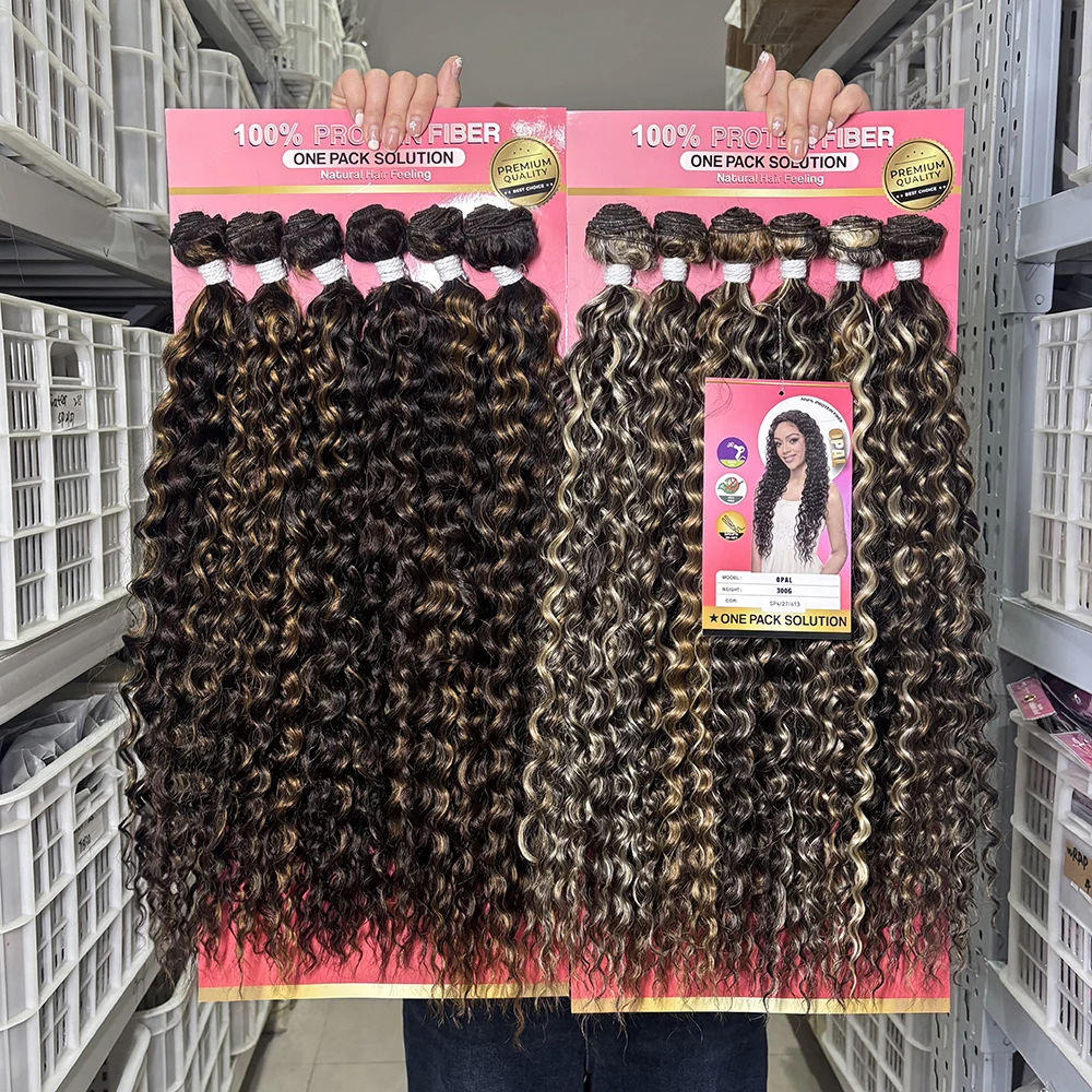 Наборы мягких синтетических волос Julianna Ombre Color Brazilian Wave, 300 г, с органическим протеином и биоволокном, для наращивания