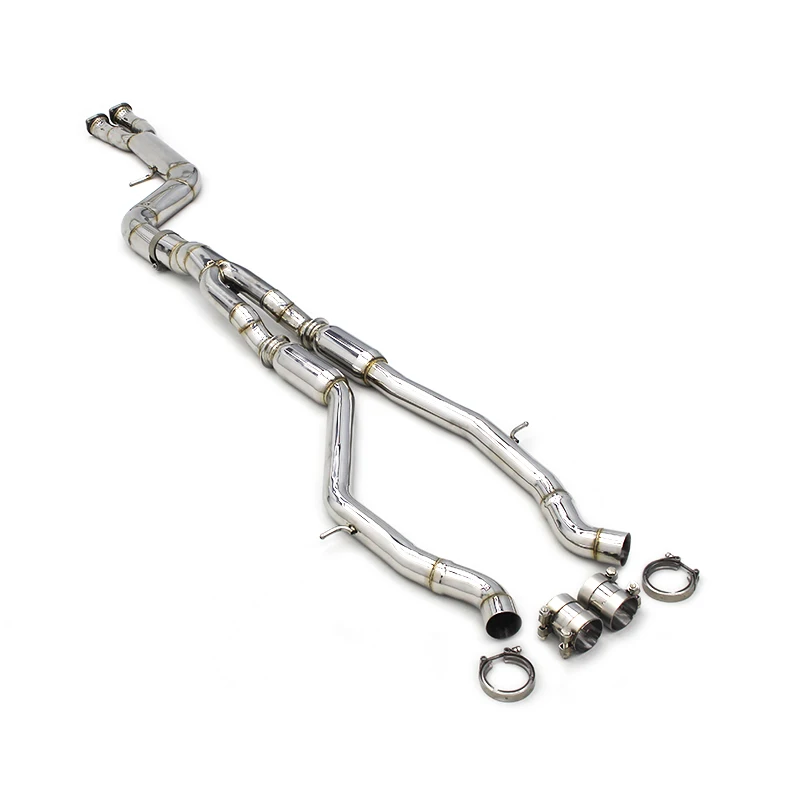 

Yooking Stainless Steel Exhaust Pipes For BMW M2 Competition/M2C 3.0T F87 2018-2023 Single Mid Pipes Resonator