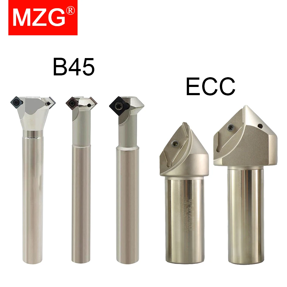 MZG B45 ECC Fasenfräser 30 45 60 Grad Schaftfräser CNC-Fasenwerkzeughalter für SPMG XCET Hartmetalleinsätze
