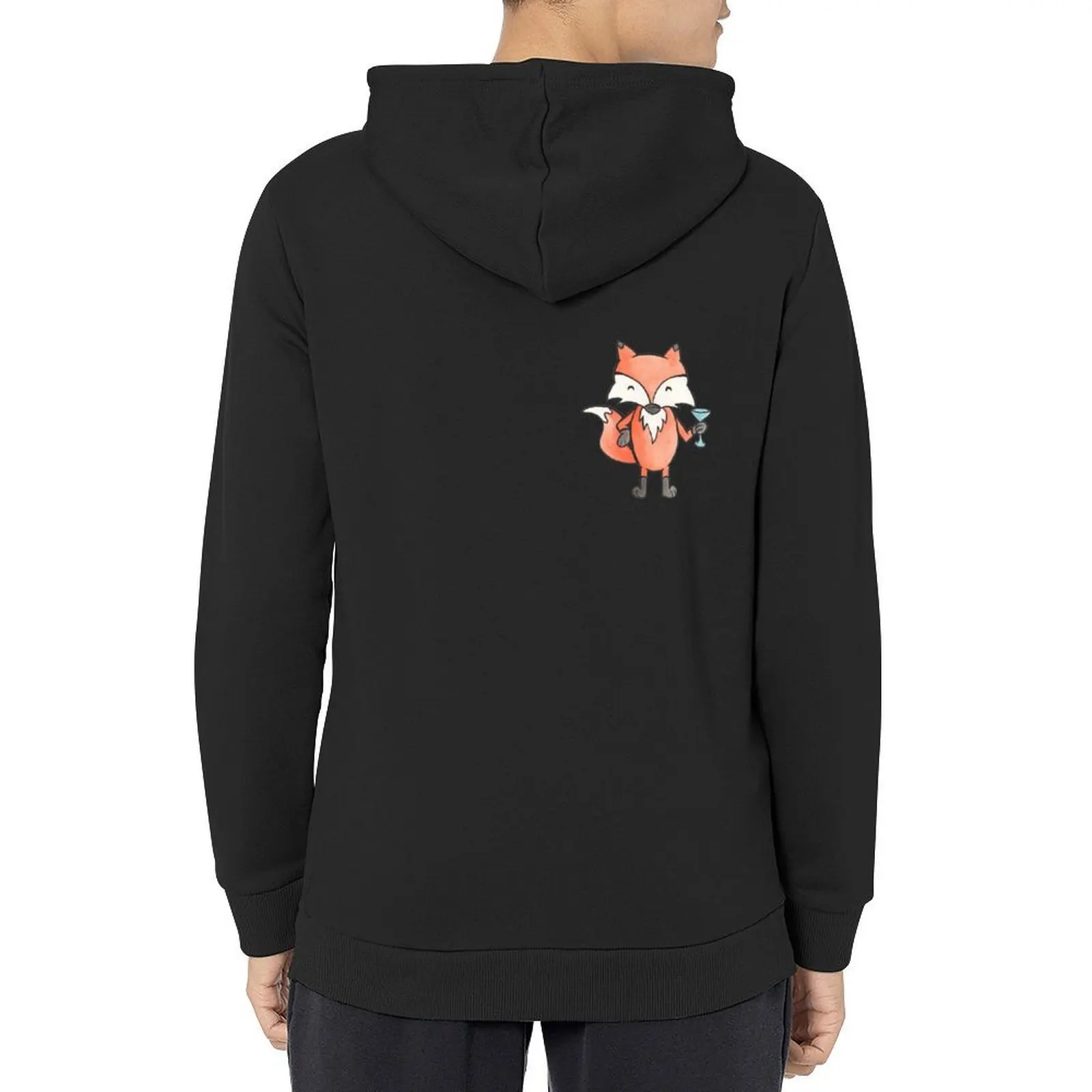 

Infoxicated, Drunken Fox Watercolor Hoodie men wear korean clothes blouse graphic t shirts men hoodies for men