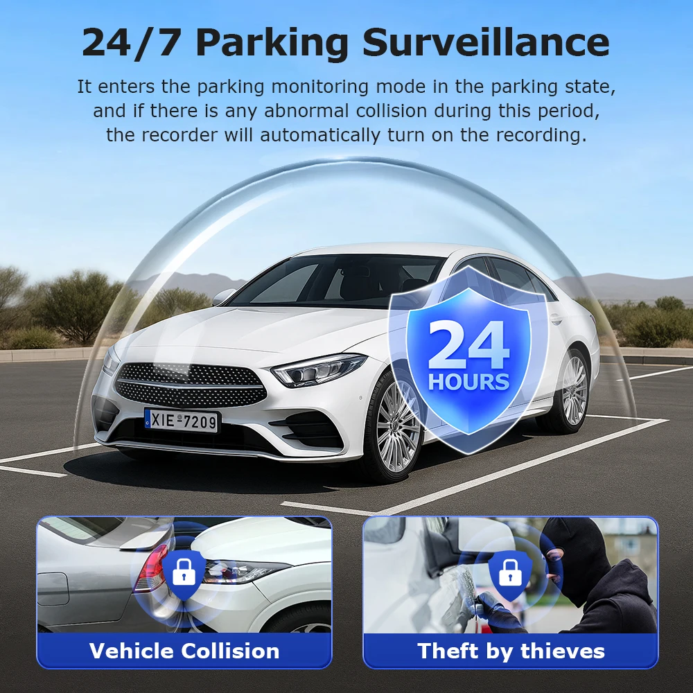 Shiwojia Ubox Upgraded 4G GPS Tracker Dual Camera Car Security OBD 24H Parking Monitor Real-Time Remote View Lada