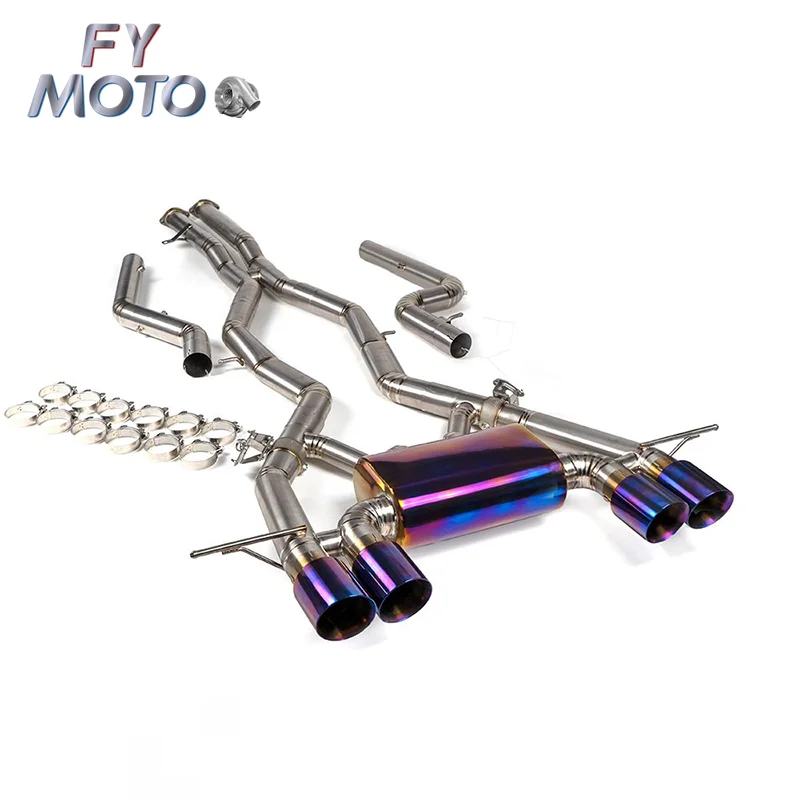 For BMW M3 M4 G8x M PERFORMANCE Titanium Valvetronic Catback Exhaust System With 102mm Tips