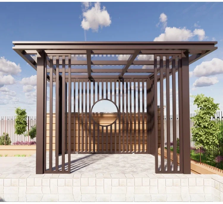 Custom pavilion, villa courtyard, aluminum alloy outdoor, Roman column leisure gatehouse, archway, landscape pavilion