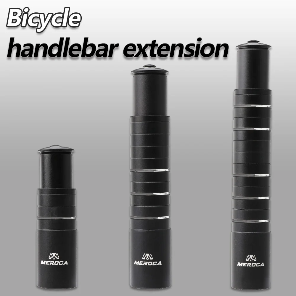 Handlebar Extension Bicycle Steering Wheel 115mm 180mm 210mm Fork Stem Height Extender Road Mountain Bike Handlebar Raise Adapte